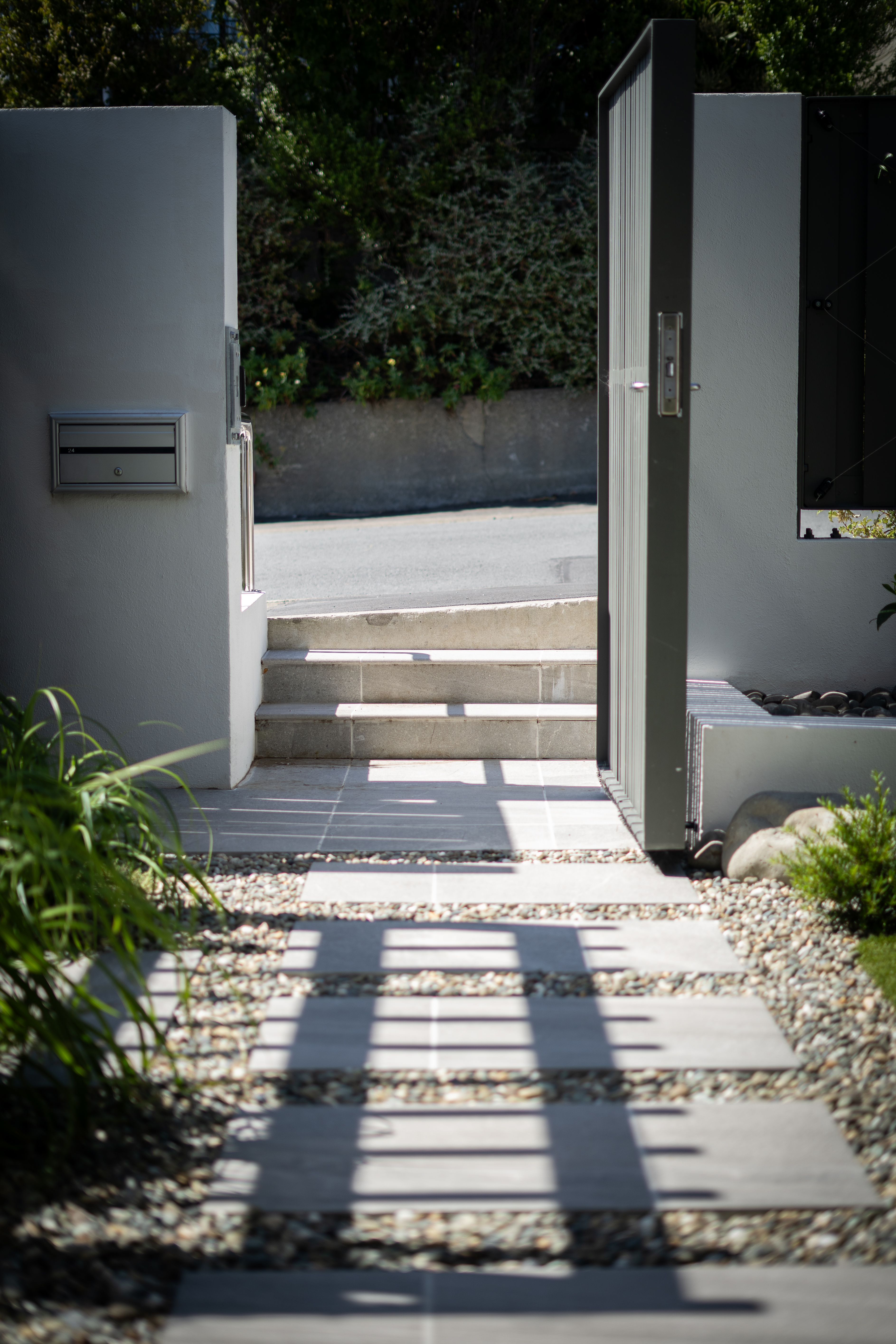 Seating nook with custom-built bench.