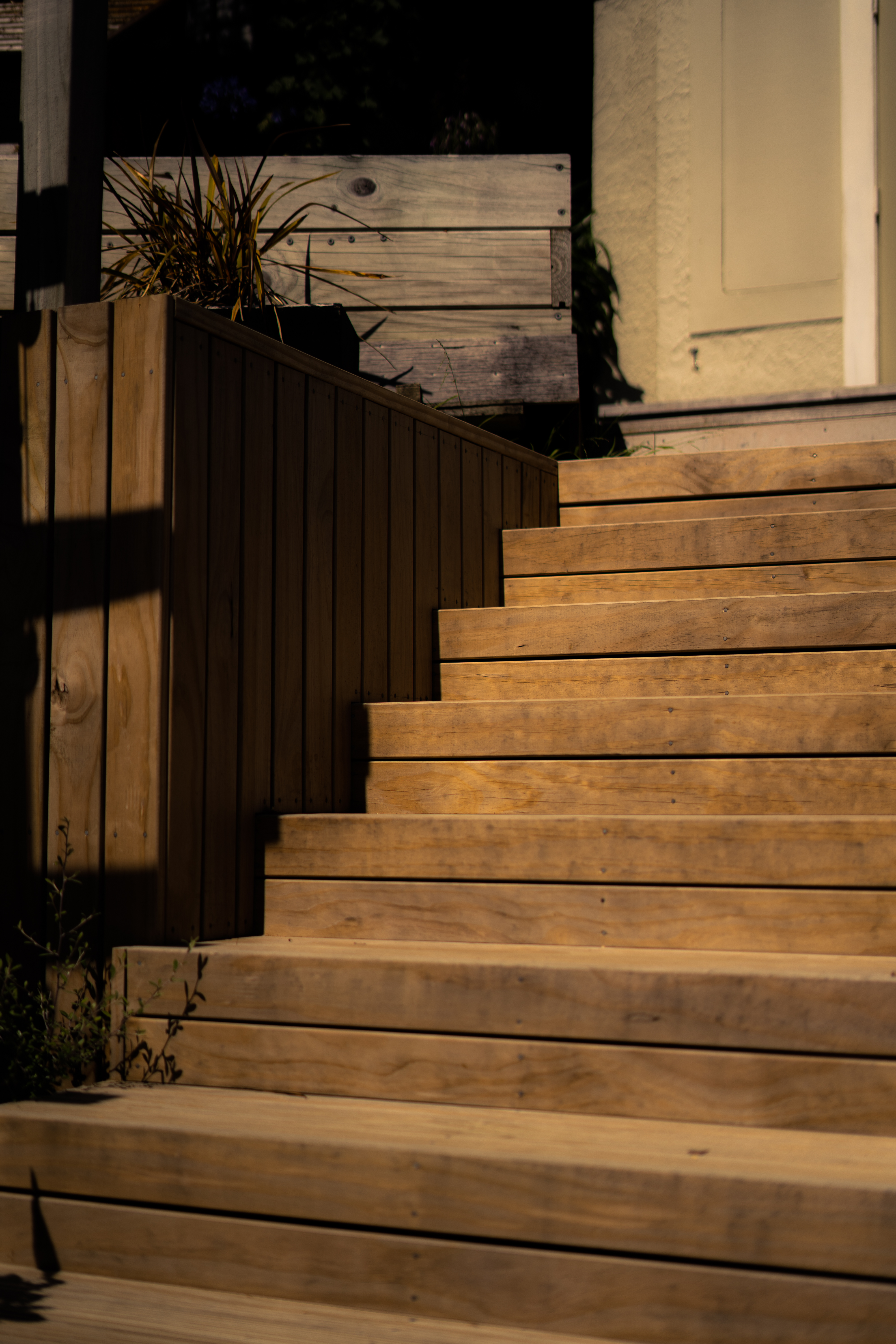 Pergola with ambient string lighting